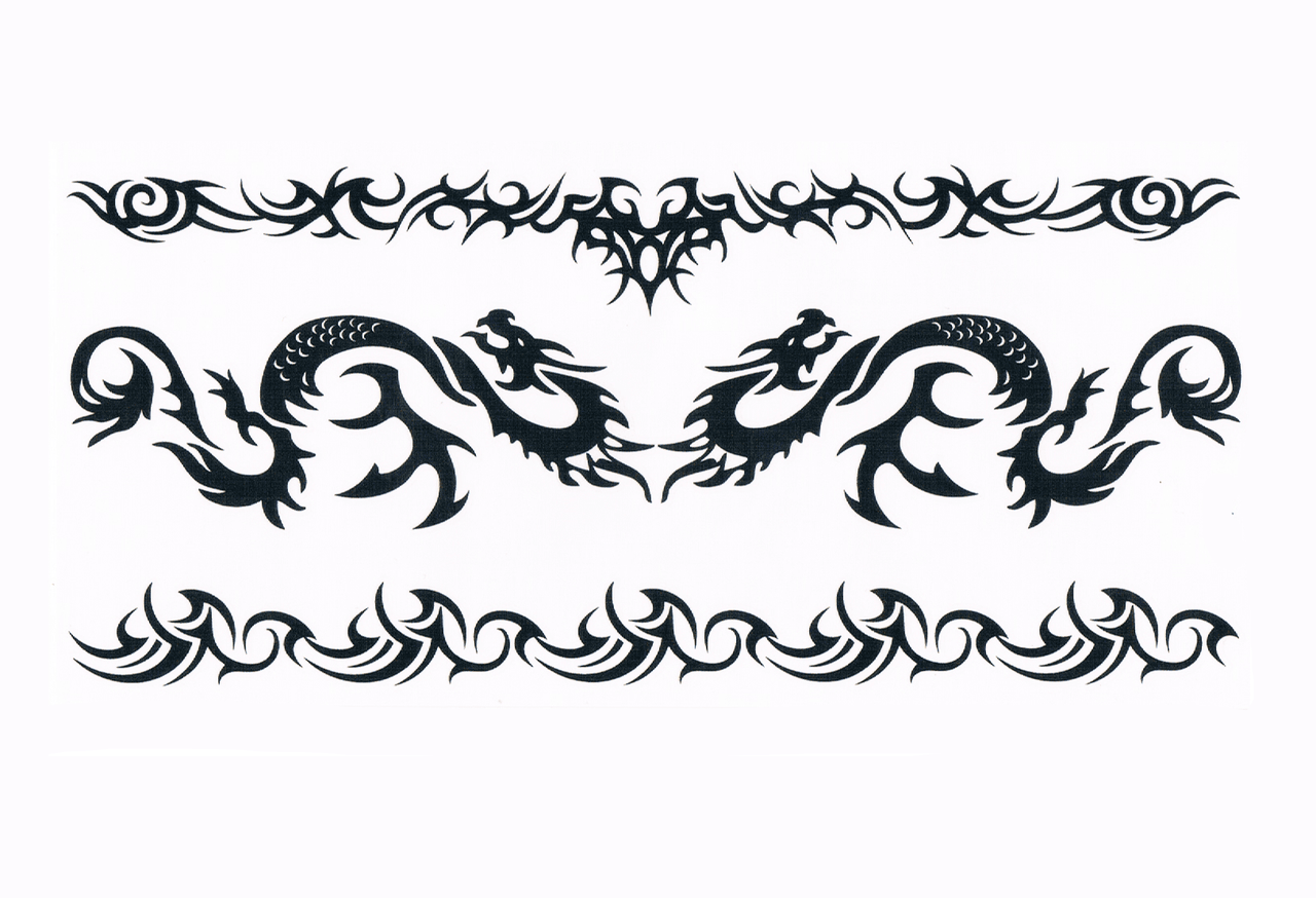 Bracelet tribal dragon ( 3 pièces )