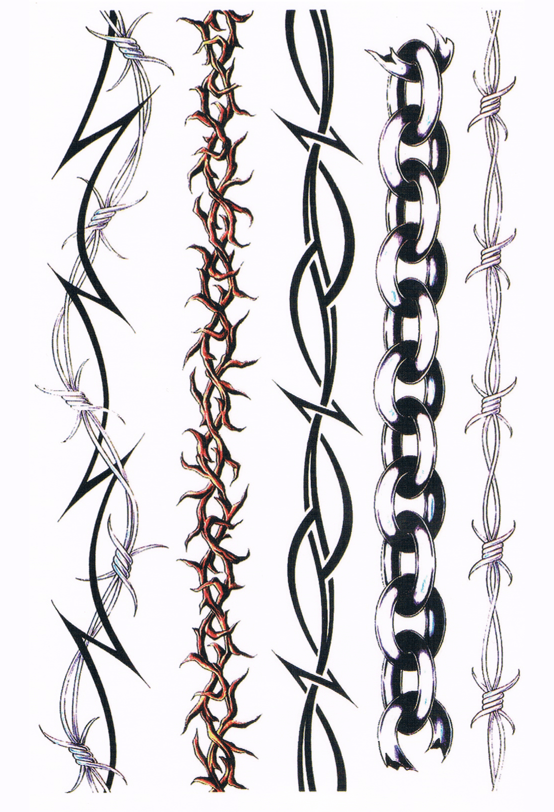 Tatouage Temporaire Bracelet Tribal - Le Coq Tatoué, image size:1108x1623