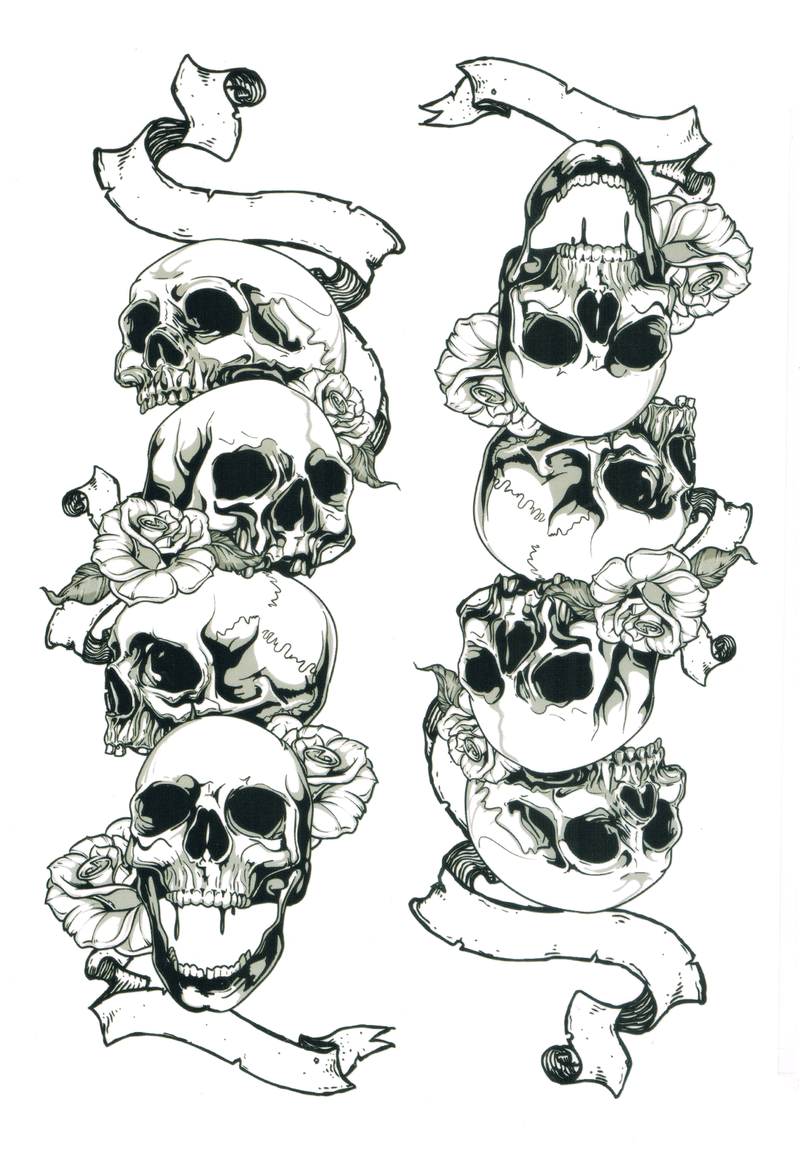 Brochette de Crânes ( 2 pièces )