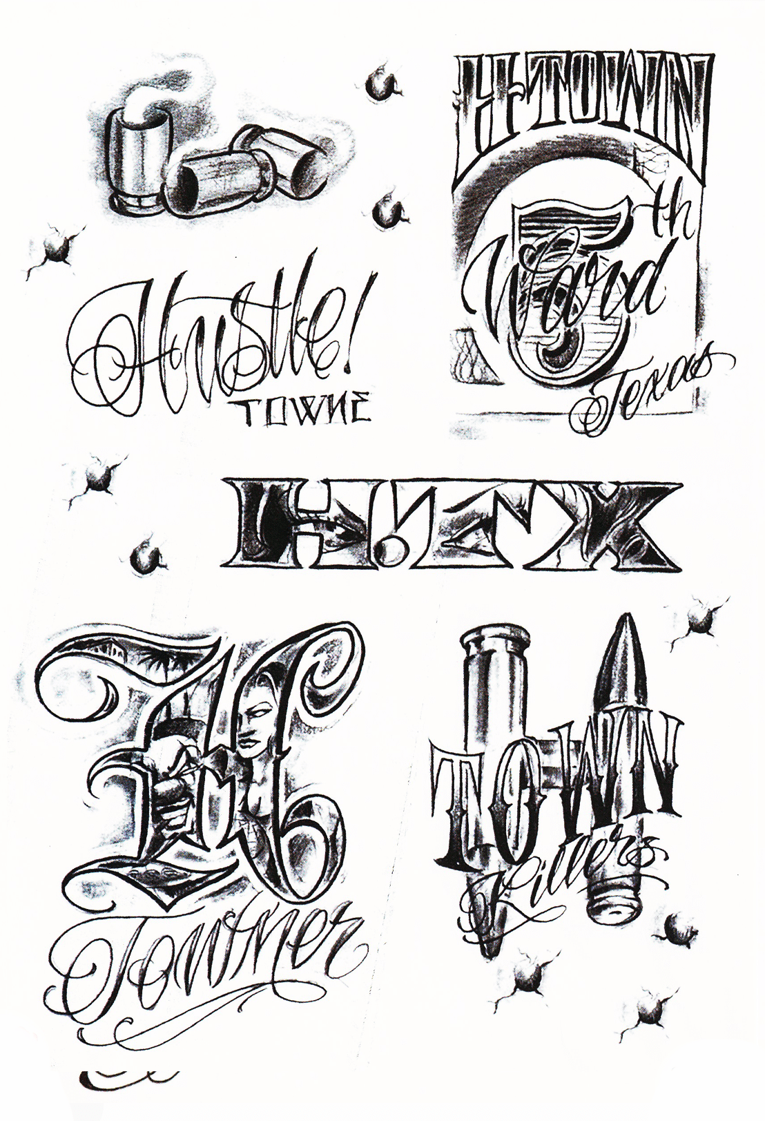 Tatouage Temporaire Lettrage Old School - Le Coq Tatoué, image size:1108x1623