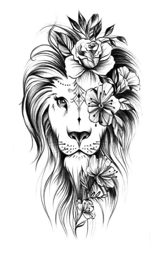 Lion fleuri