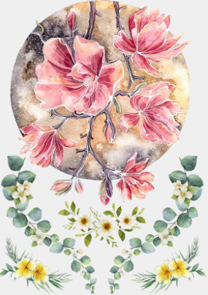 Lune en fleurs