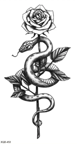 Serpent et rose