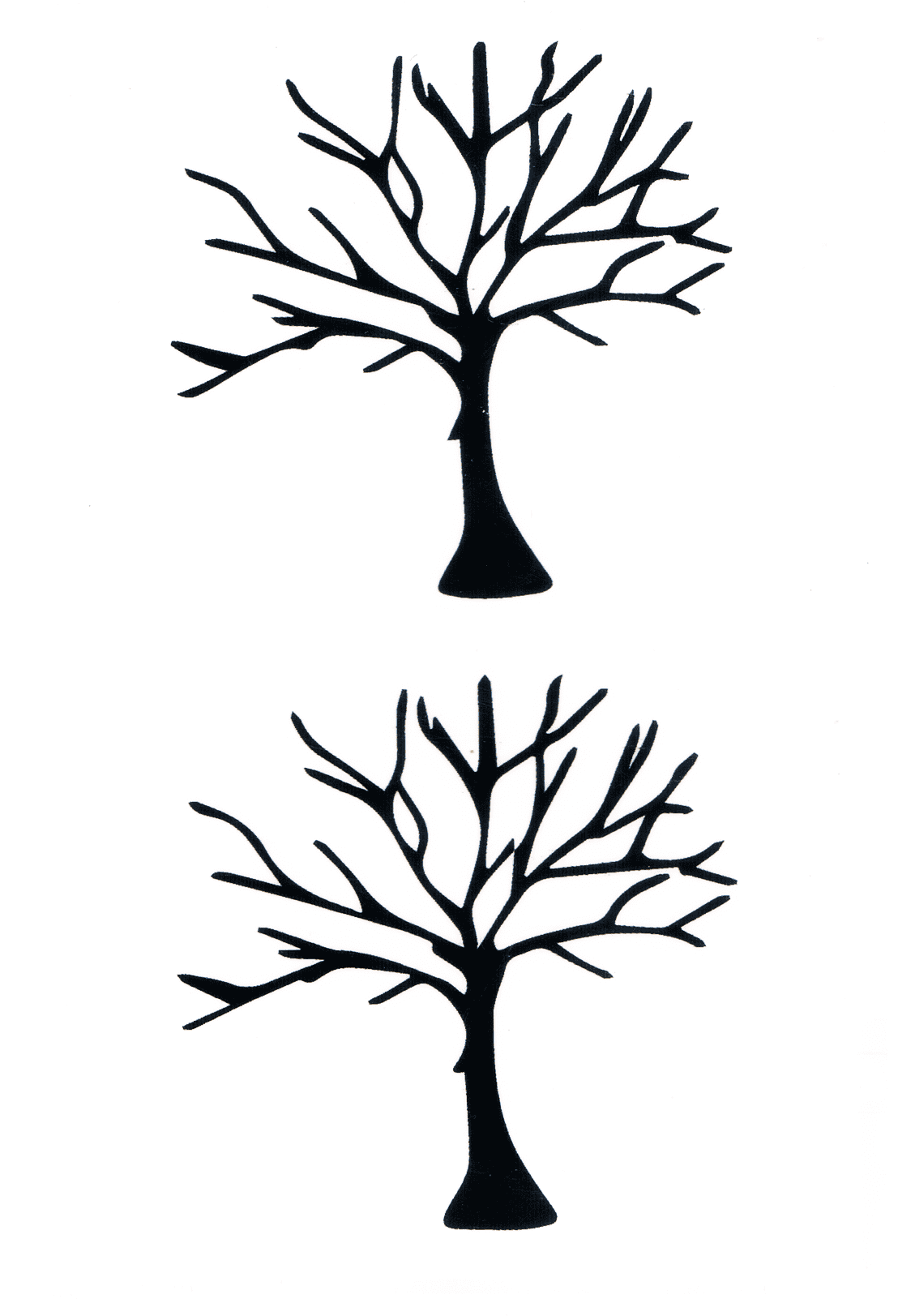 Arbre sans feuilles ( 2 pièces )