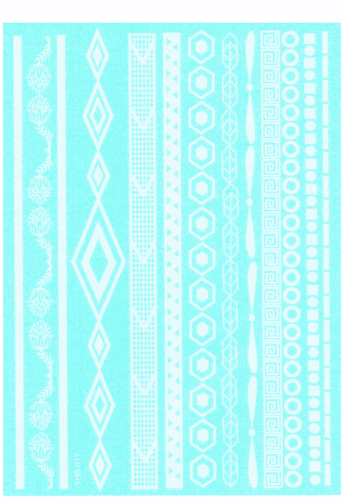 Bracelets Ornement Blanc (11 pièces)