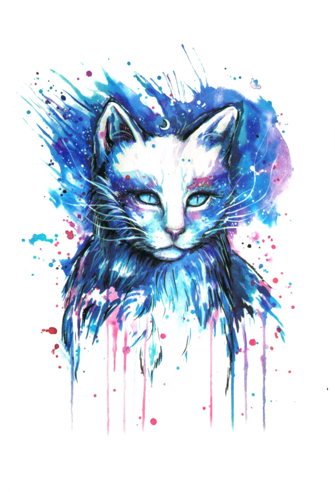 Chat en Aquarelle