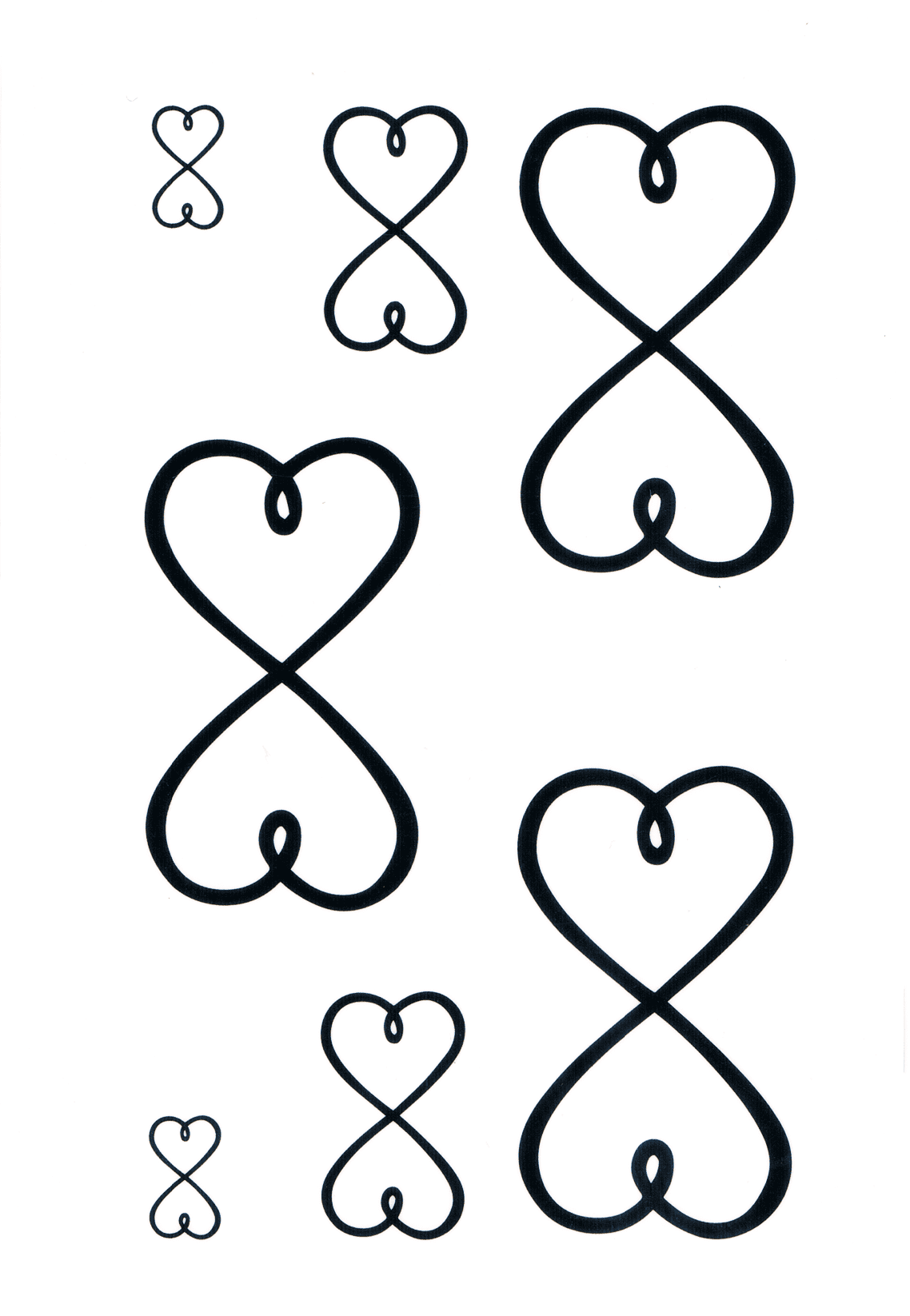 Coeur Infinity ( 7 pièces )