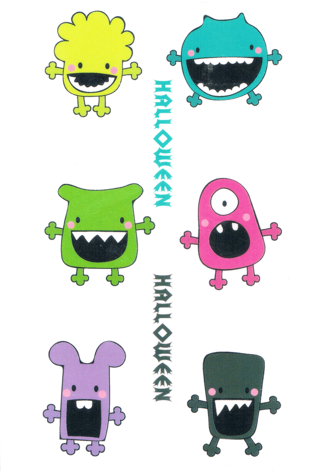 Collection de Monstres ( 6 pièces )