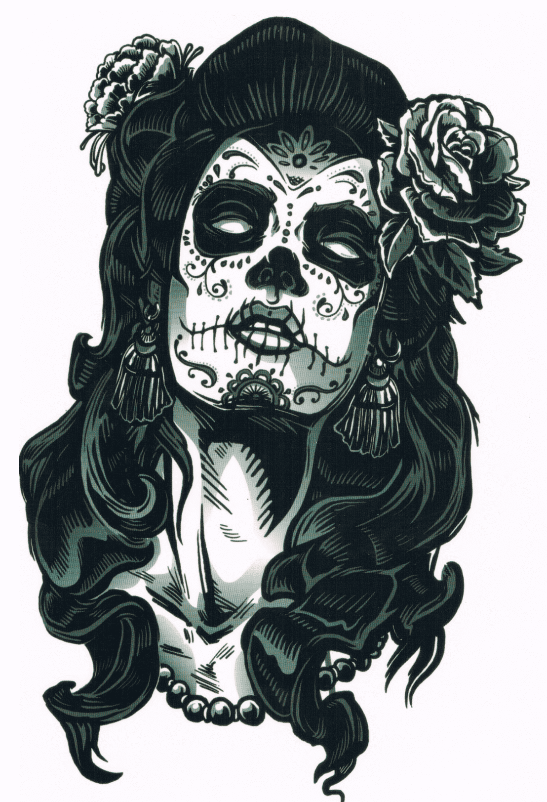 Femme Mexicaine crâne