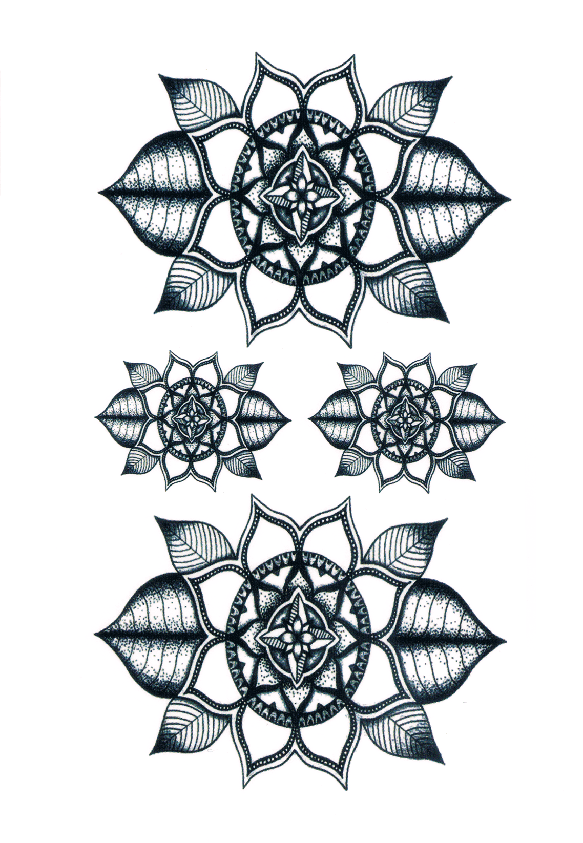 Géométrie de Lotus ( 4 pièces )