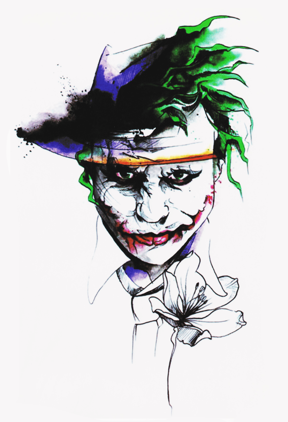 Joker aquarelle