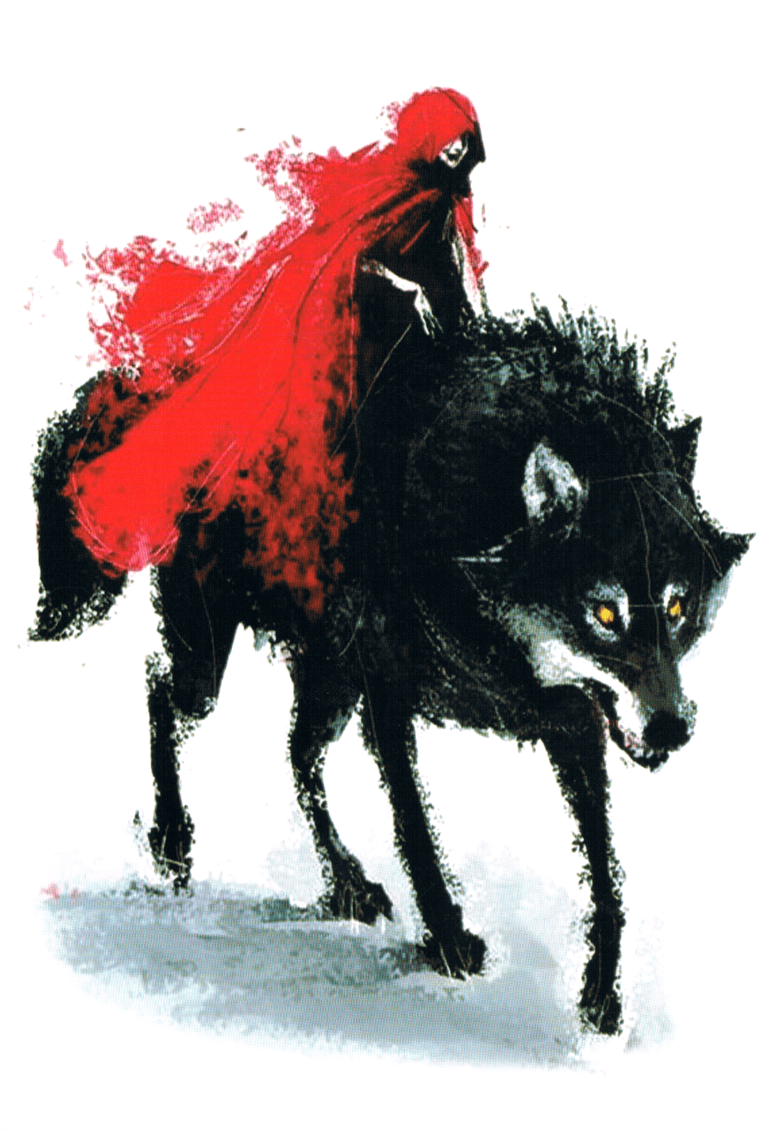 La fille en rouge et son loup