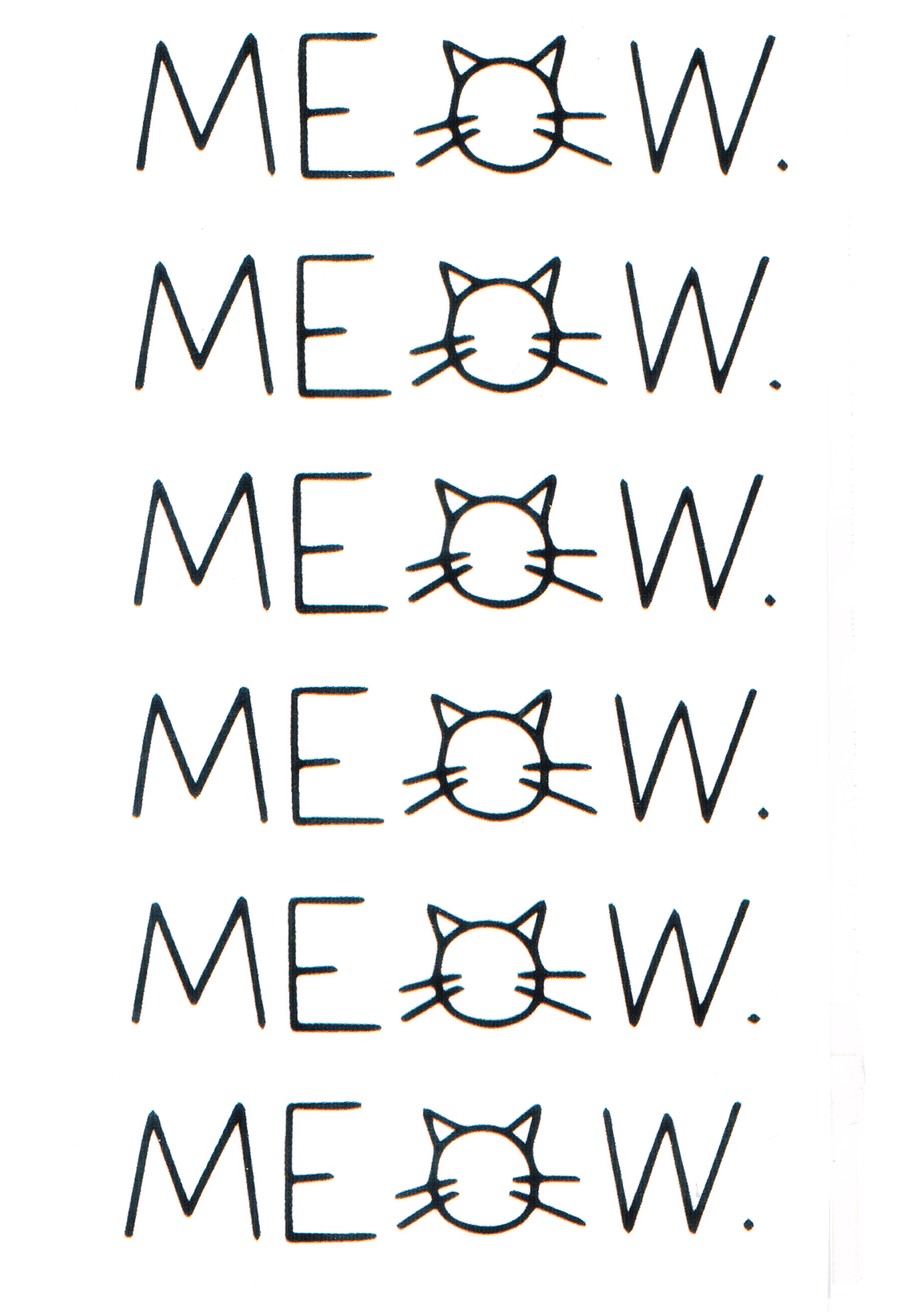 Meow ( 6 pièces )
