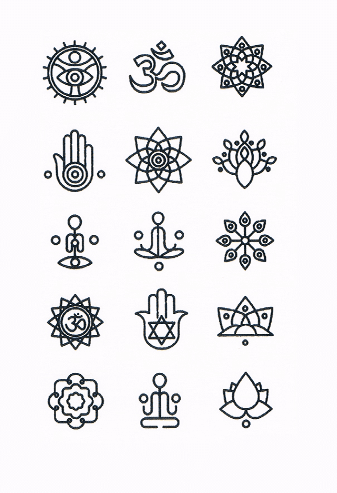 Mini symboles ( 15 pièces )
