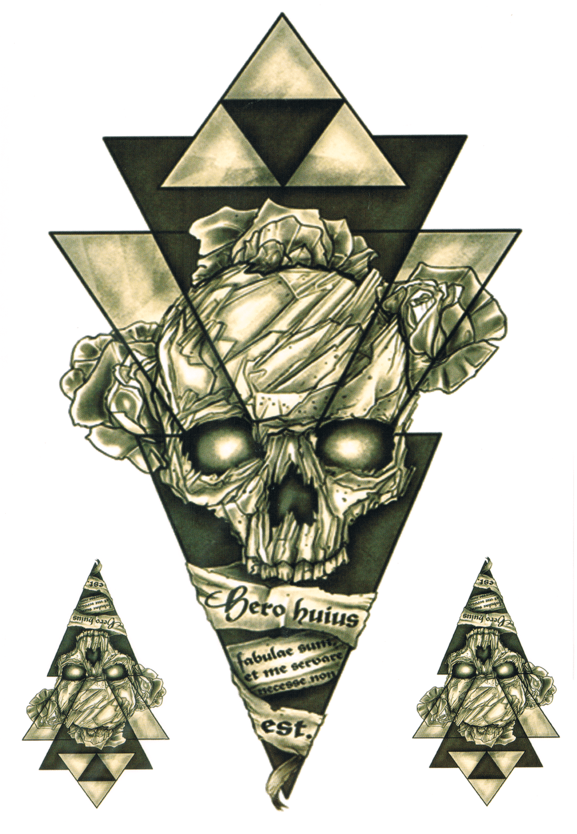 Skull Géo ( 3 pièces )