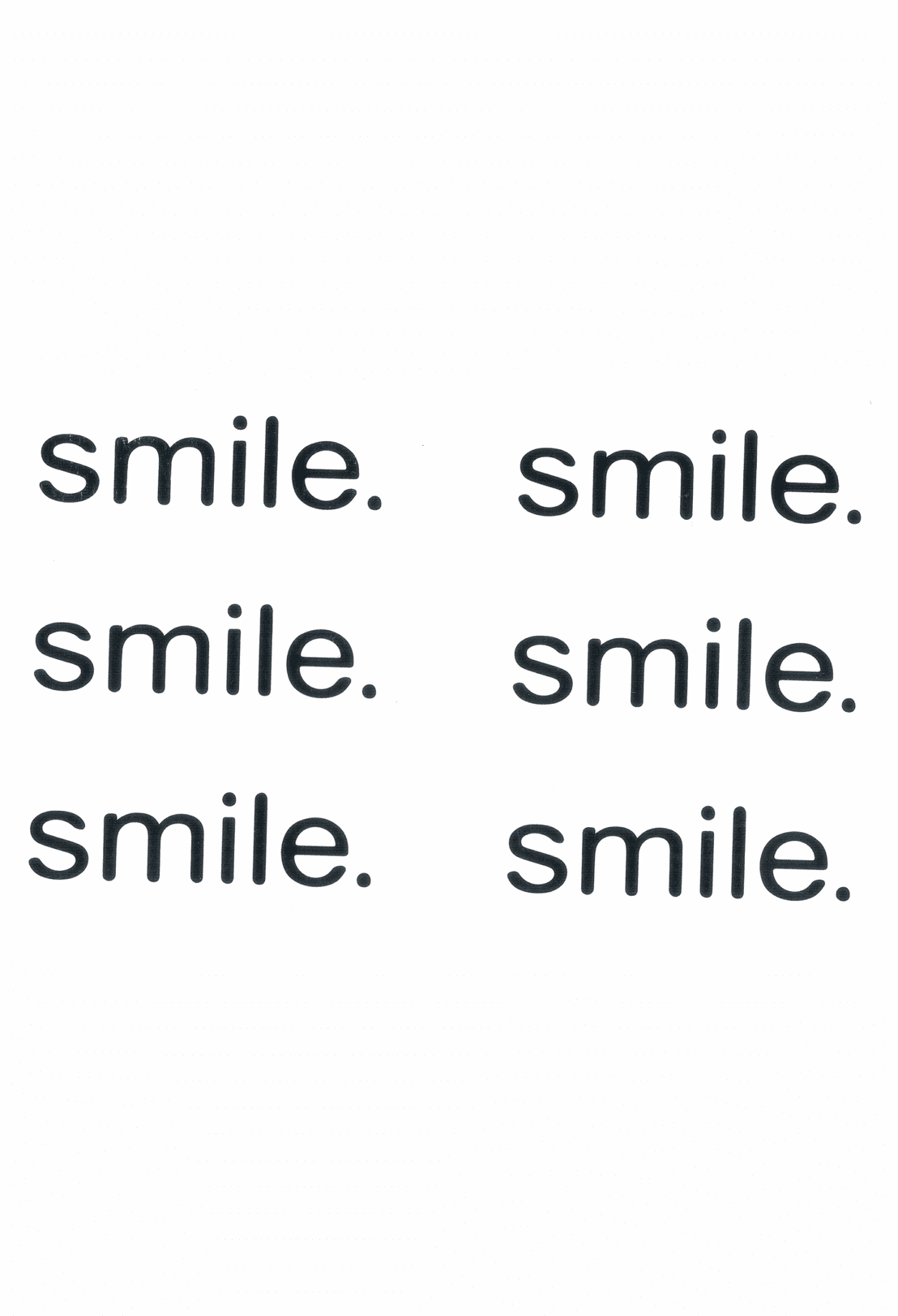 Smile ( 6 pièces )
