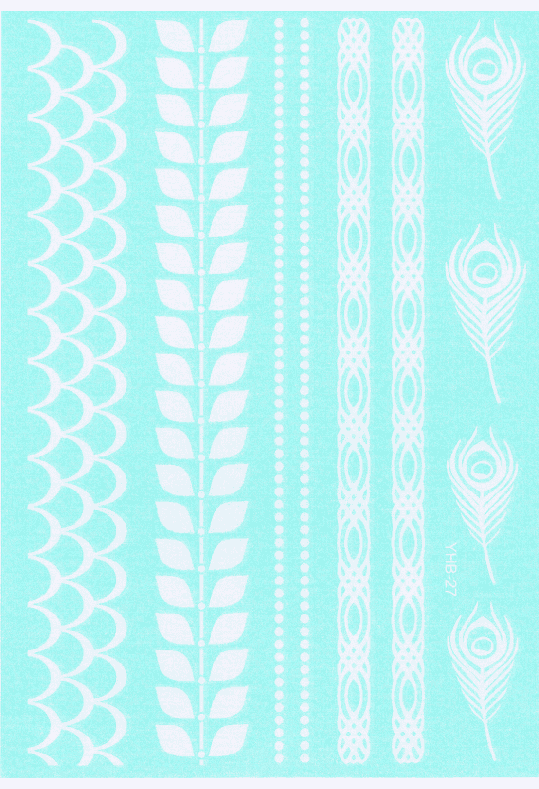 Tour de Bras Ornement Blanc (10 pièces)